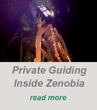 private guided dive-wreck diving-padi divecenter-zenobia wreck