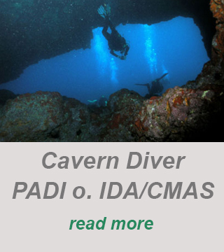 padi divecenter-diving in caves-cavern diver
